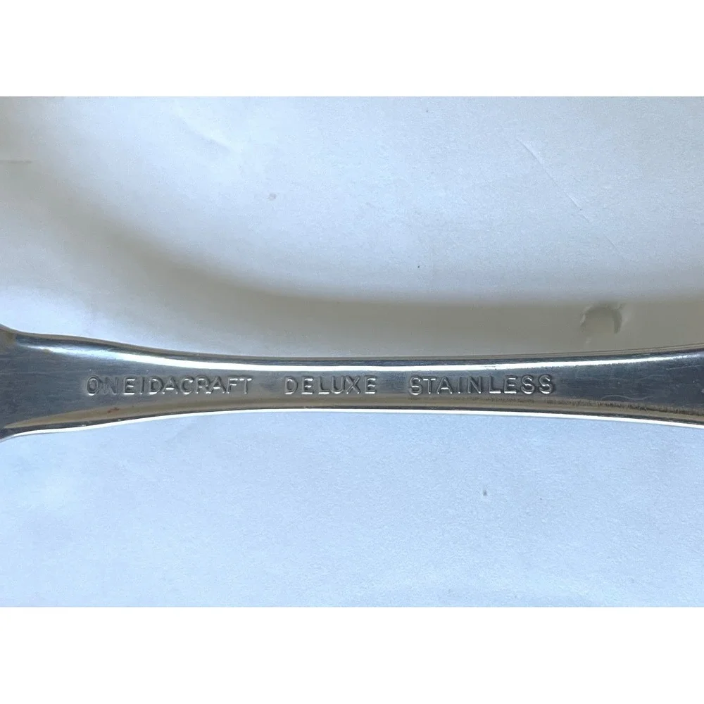Oneidacraft 7pc Dinner & Salad Fork Set Silver Chateau Pattern Stainless Steel